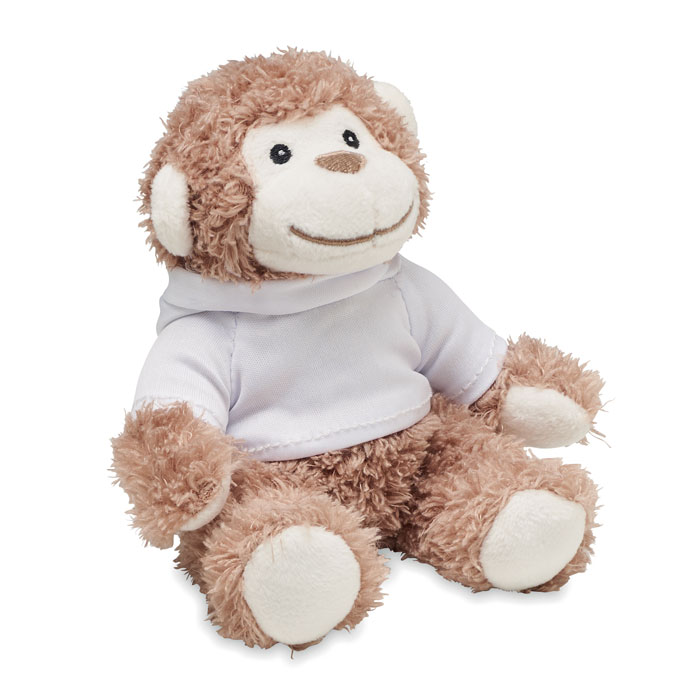 Monkey plush with hoodie with your logo