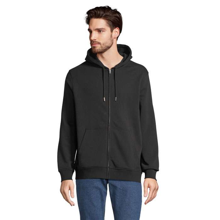 Organic full zip hoodie with your logo