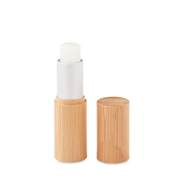 Lip balm in bamboo tube with your logo