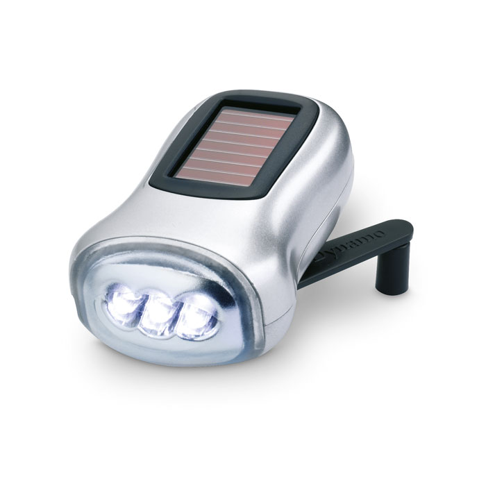 Dual powered dynamo torch with your logo