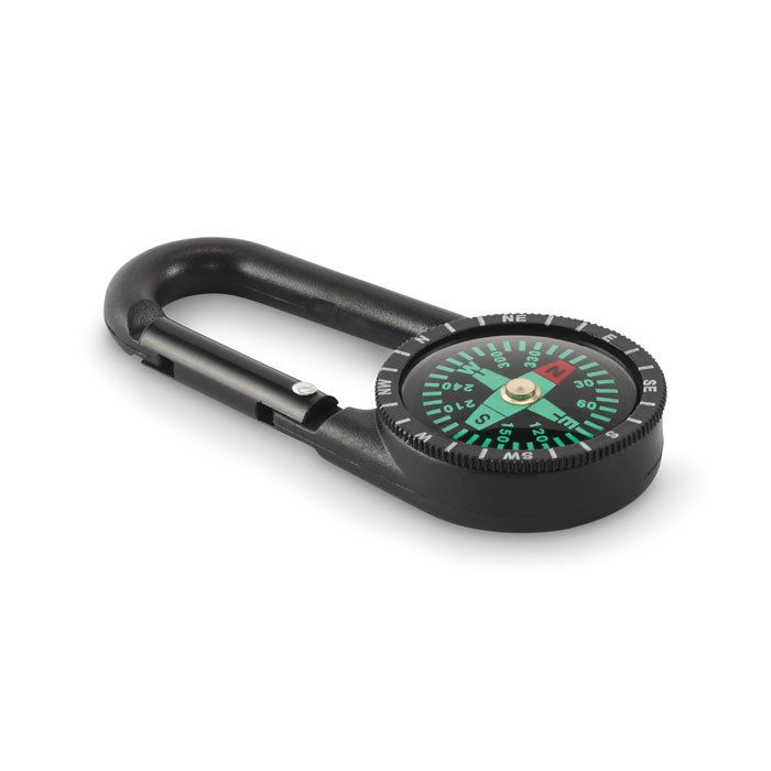 Outdoor compass with carabiner with your logo