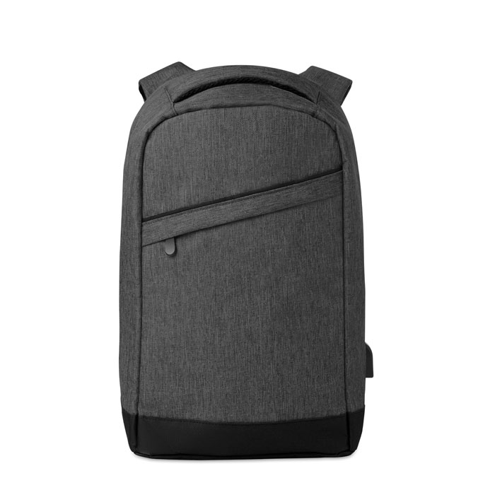 2 tone backpack incl USB plug with your logo