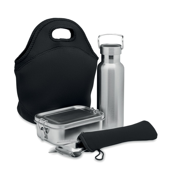 Stainless steel lunch set with your logo