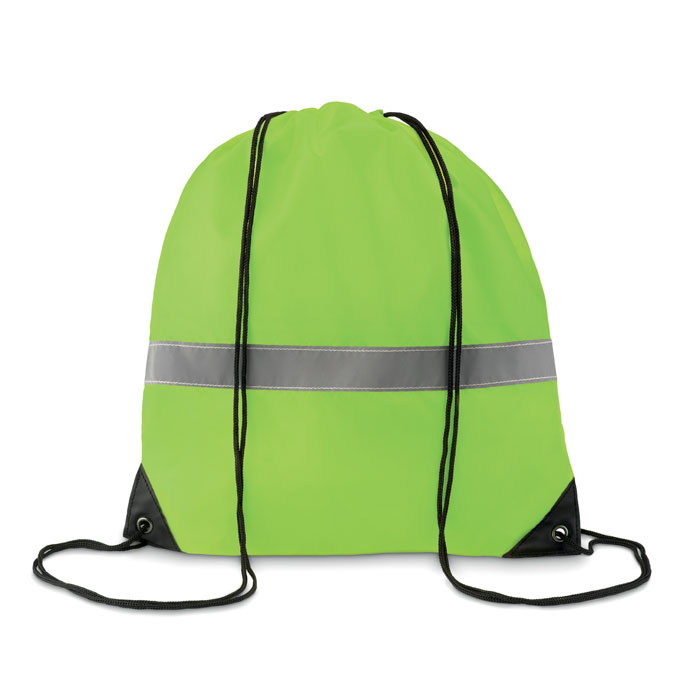Reflective drawstring bag with your logo