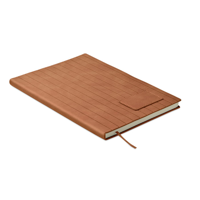A5 smokey PU notebook with your logo
