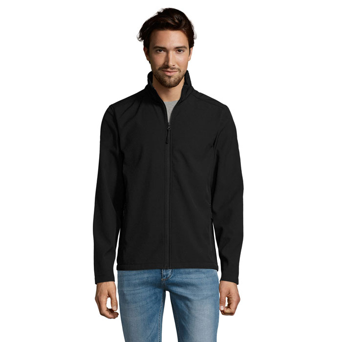 Men's softshell zip jacket 280 with your logo