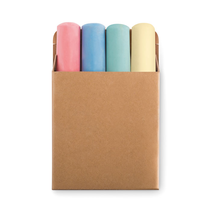 4 chalk sticks with your logo