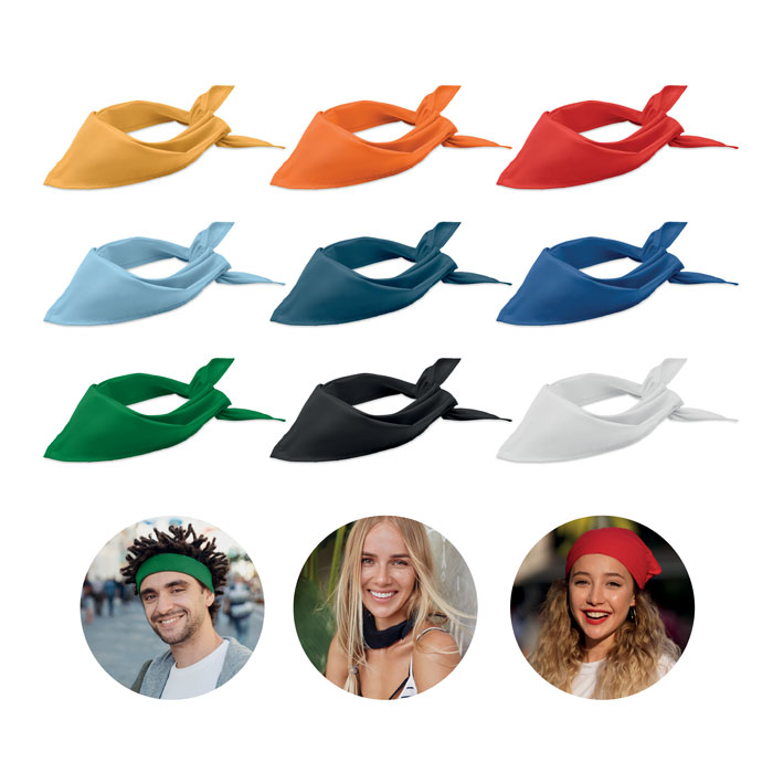 Multifunction scarf in polycotton with your logo