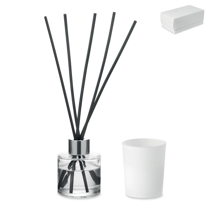 Vanilla diffuser and candle set with your logo