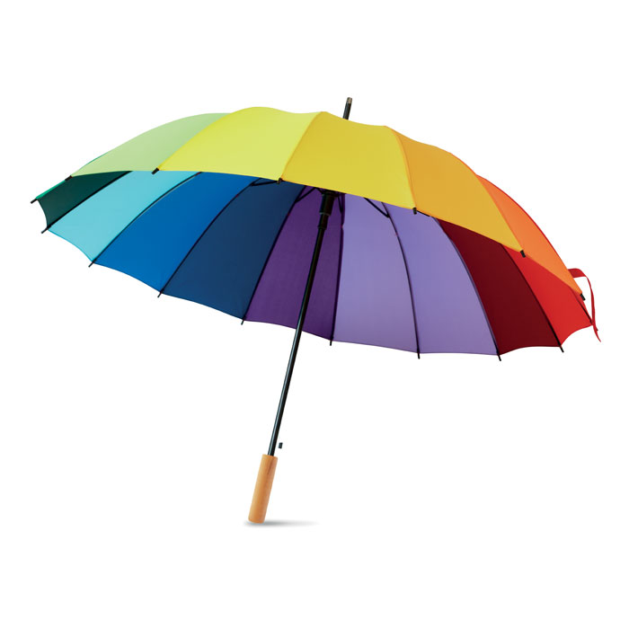 27 inch rainbow umbrella with your logo