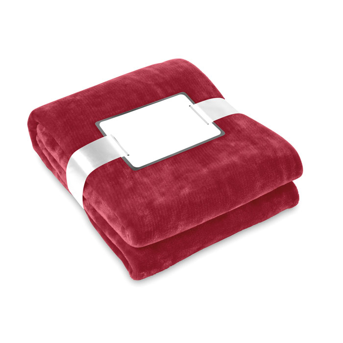 Flannel fleece blanket with your logo