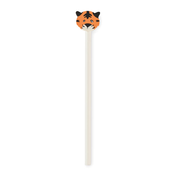 Wooden pencil in animal shape with your logo