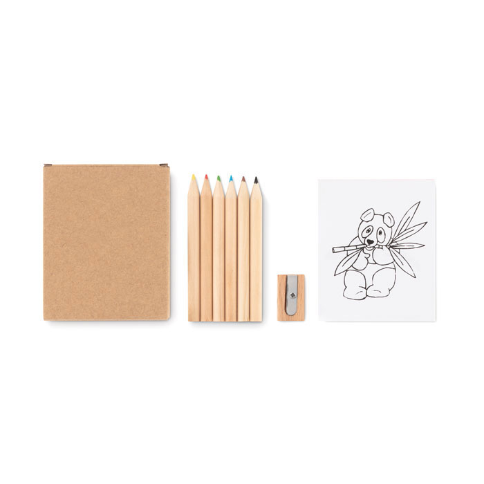 Colouring set with your logo