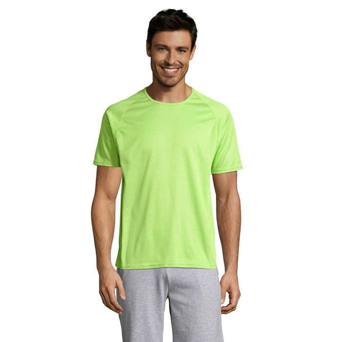 Men's raglan sports t-shirt with your logo