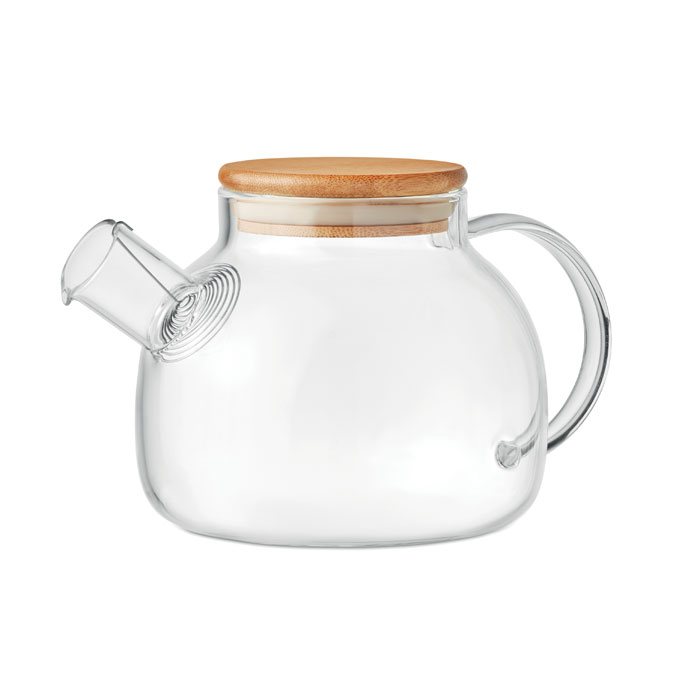 Borosilicate glass teapot 850 ml with your logo