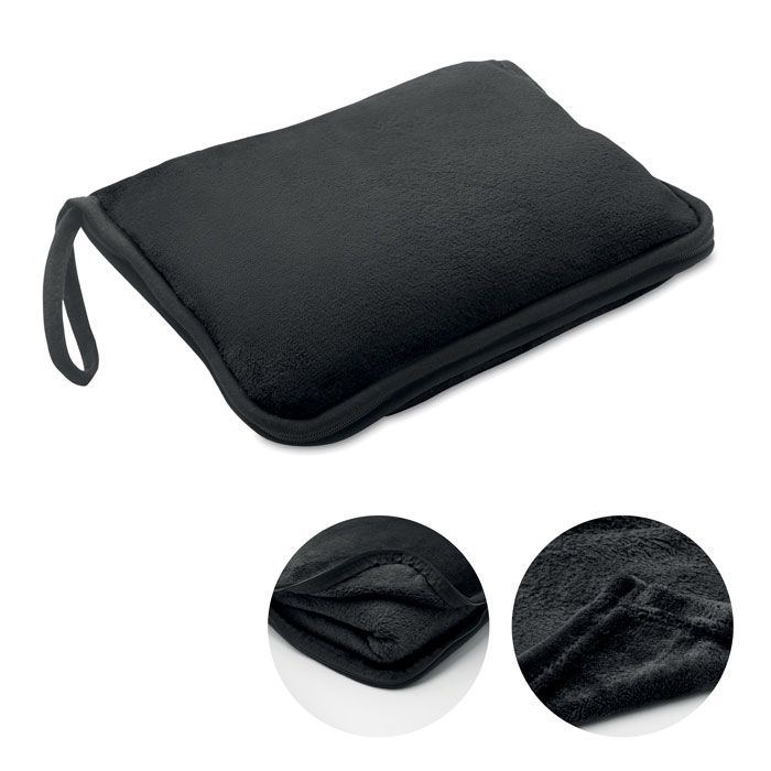2-in-1 travel blanket set with your logo