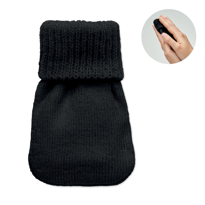 Hand warmer knitted polyester with your logo