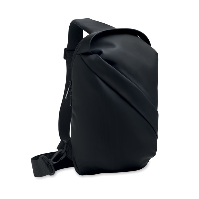 Cross-body chest bag in soft PU with your logo