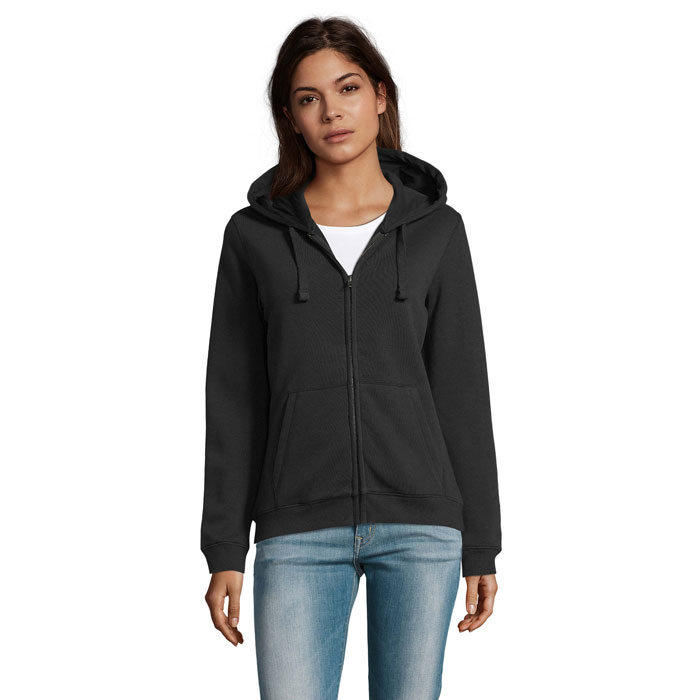 Women's zip hoodie 280g with your logo