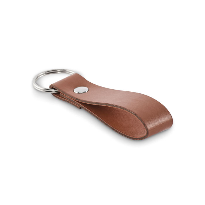PU loop key ring with your logo