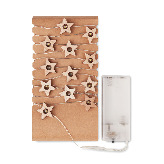 String with 20 star lights with your logo