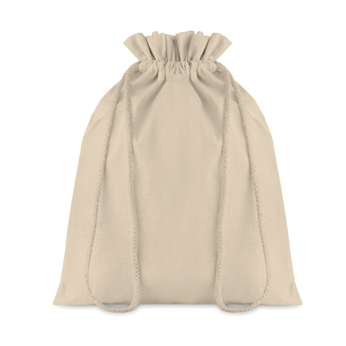 Medium cotton drawcord gift bag with your logo