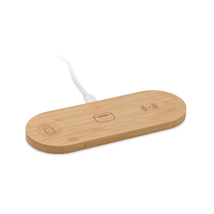 3-in-1 15W wireless charger with your logo