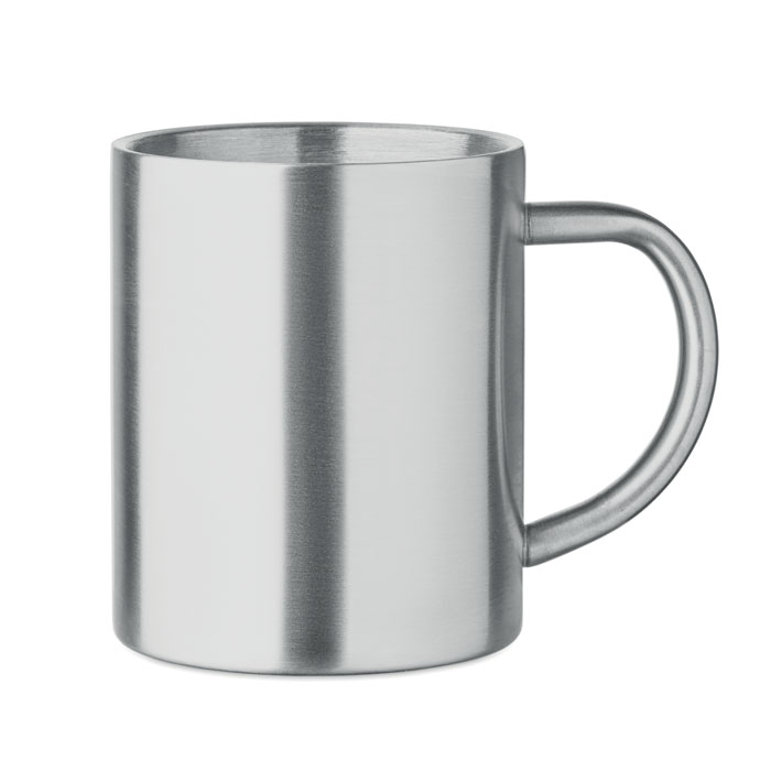 Recycled stainless steel mug with your logo