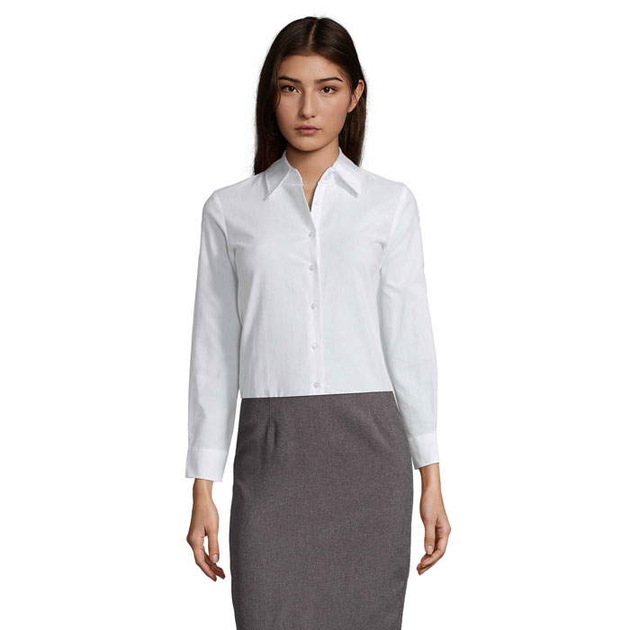 Oxford women's shirt long sleeve with your logo