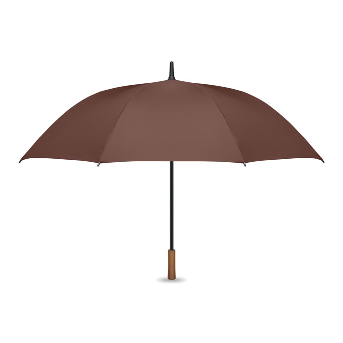 27 inch auto umbrella with wooden handle with your logo