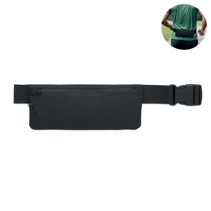 Sports waist bag 600D RPET with your logo