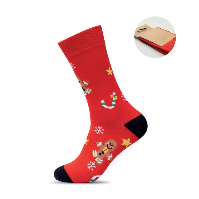 Pair of Christmas socks, size M with your logo