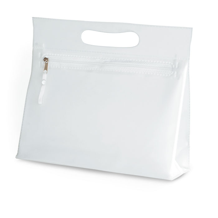 Transparent cosmetic pouch with your logo