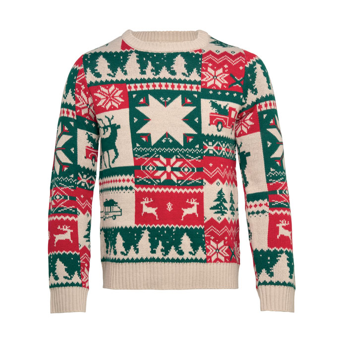 Christmas knitted sweater L-XL with your logo