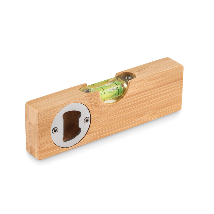 Spirit level and bottle opener with your logo