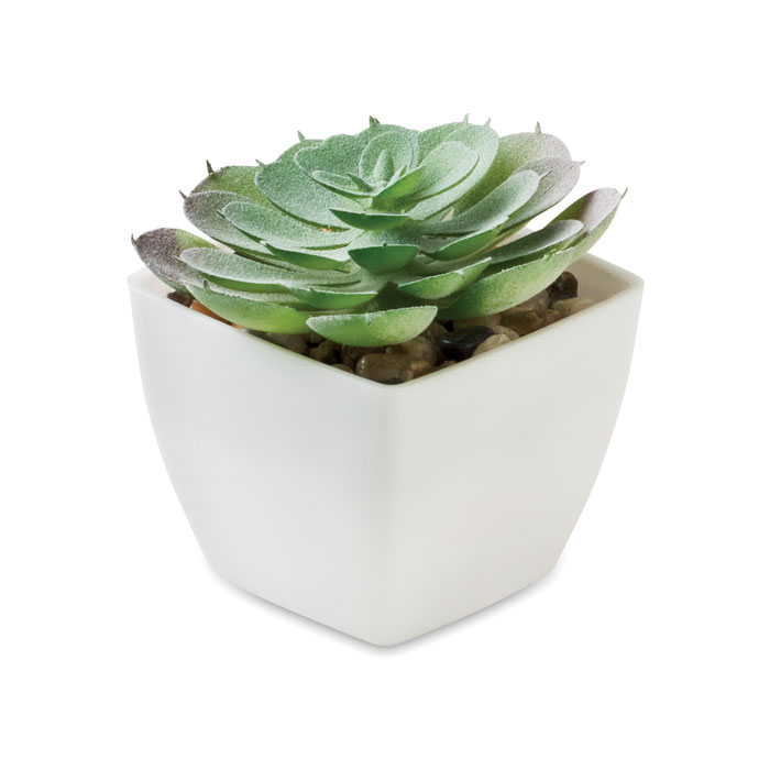 Mini artificial echeveria plant with your logo
