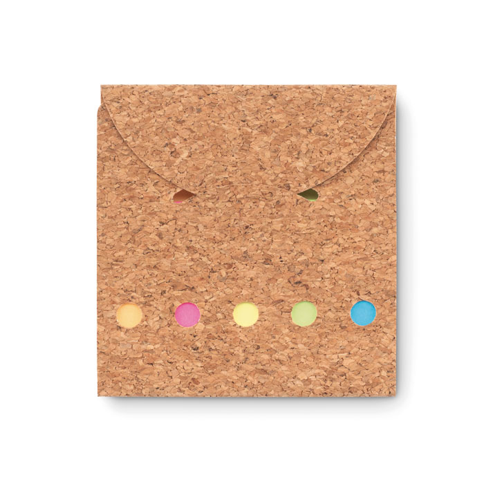 Cork sticky note memo pad with your logo