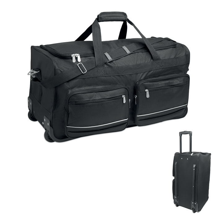 Duffle bag trolley 600D RPET with your logo