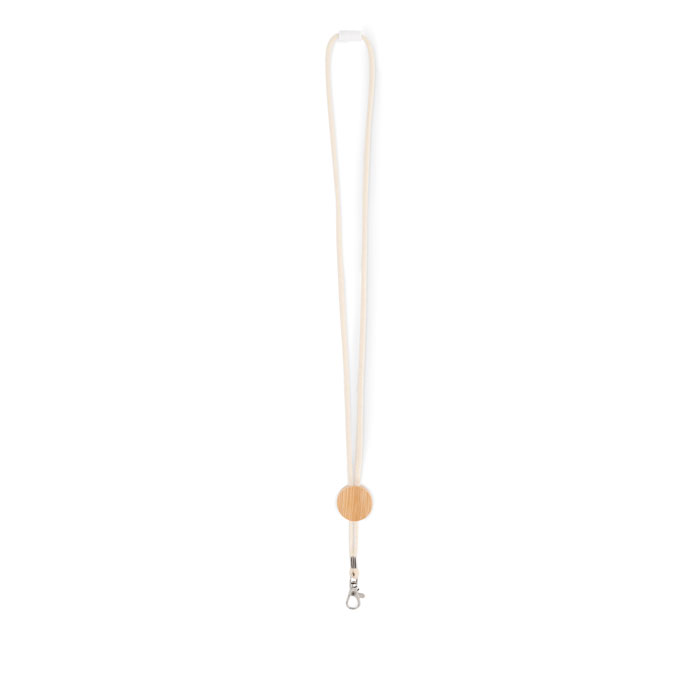 Cotton lanyard with metal hook with your logo