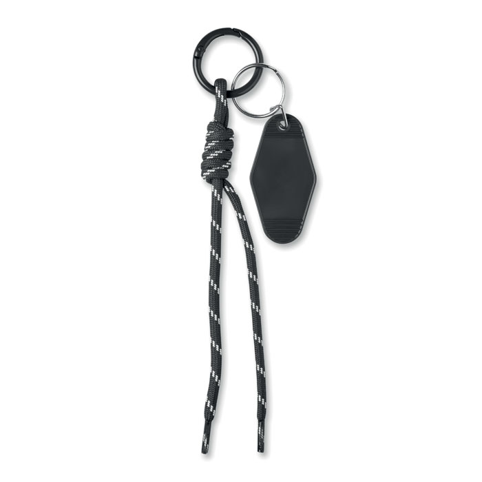 Braided rope with tag keyring with your logo