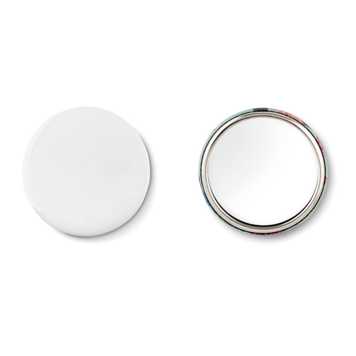 Compact mirror button 58 mm with your logo