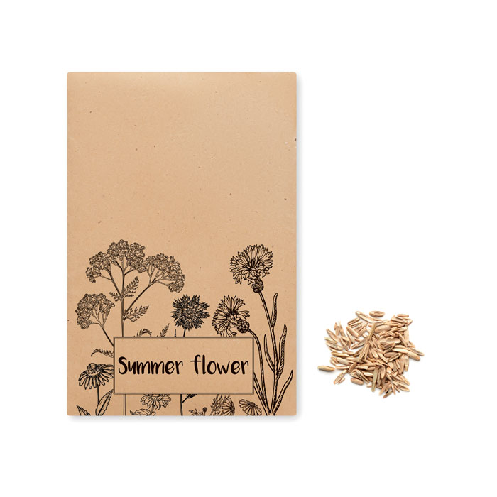 Summer flower seed mix in envelope with your logo