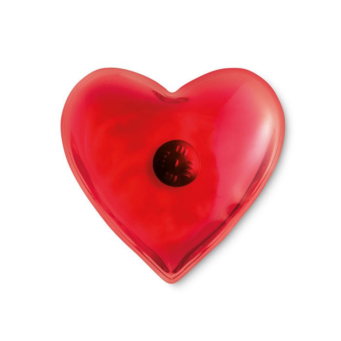 Heart-shaped hot and cold pad with your logo