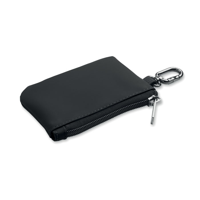 PU key case wallet with carabiner with your logo