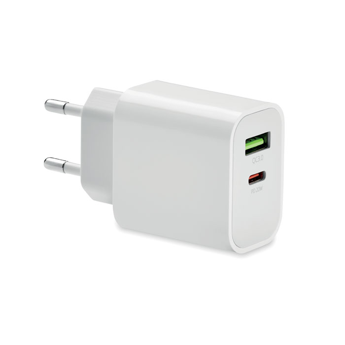 18W USB charger with EU plug with your logo