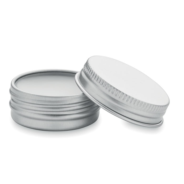 Vegan lip balm in round tin with your logo