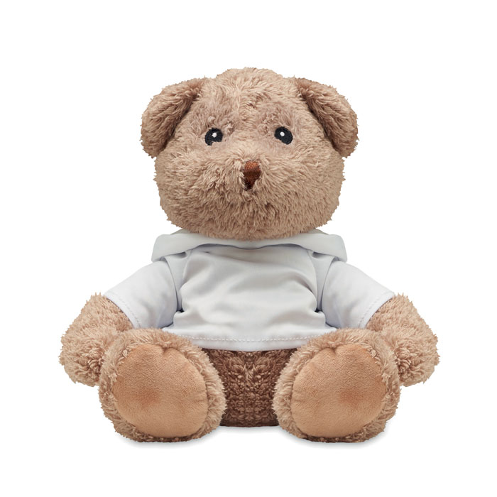 Large teddy bear plush with hoodie with your logo