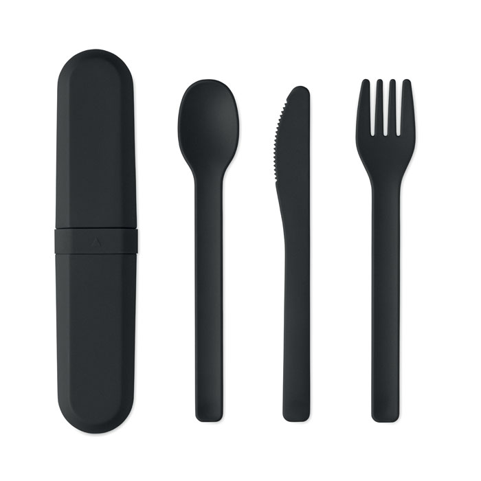 PLA cutlery set with case with your logo