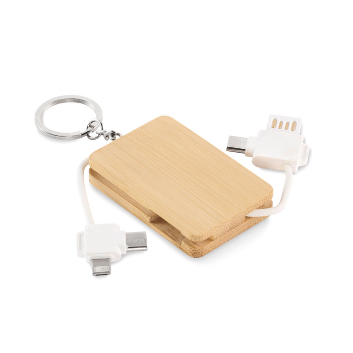 Key ring charging cable with your logo