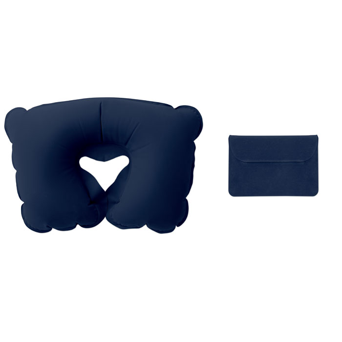 Inflatable pillow in pouch with your logo